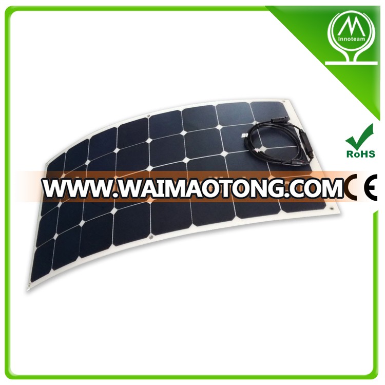 10W 50 W 100W sunpower high efficiency Flexible solar panel