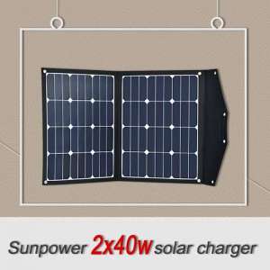 Portable Solar Panel Charger 80W Sunpower Flexible Series