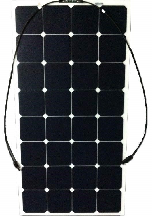 High Efficiency Sunpower Mono Cell Semi Flexible Solar Panel 100W